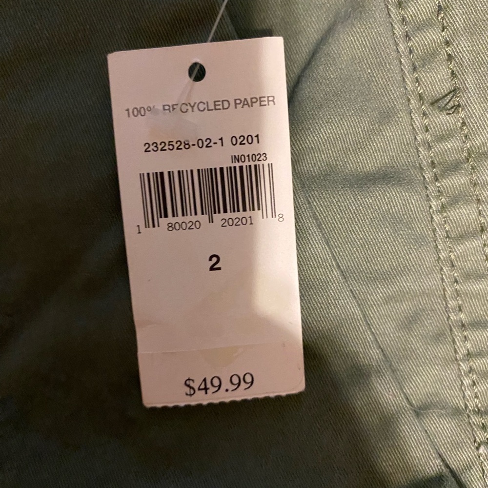 NWT GAP Girlfriend Chino Stretch Mid Rise size 2. - Picture 3 of 3